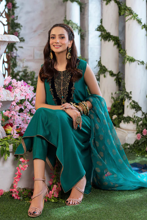 Chinyere Ladies EMERALD SILK 3Pc Suit