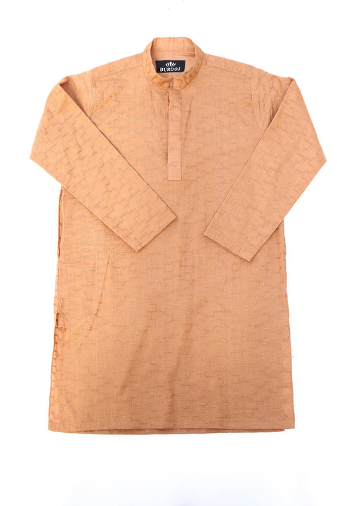 Burooj Kids Boys Coal Chicken Kari Kurta Trouser