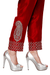Anari Red Raw Silk Trouser