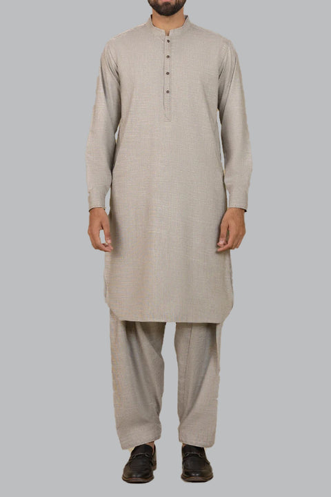 Burooj Man Beige Winter Shalwar Kameez Regular Fit