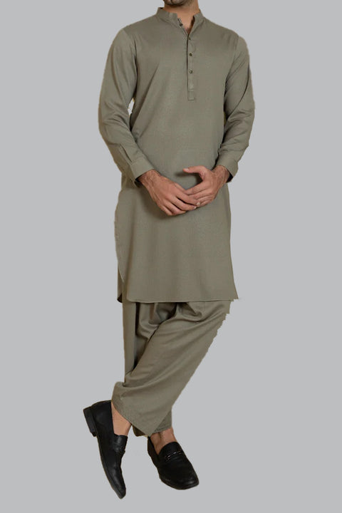 Burooj Man Olive Ayudhiya Shalwar Kameez Regular Fit