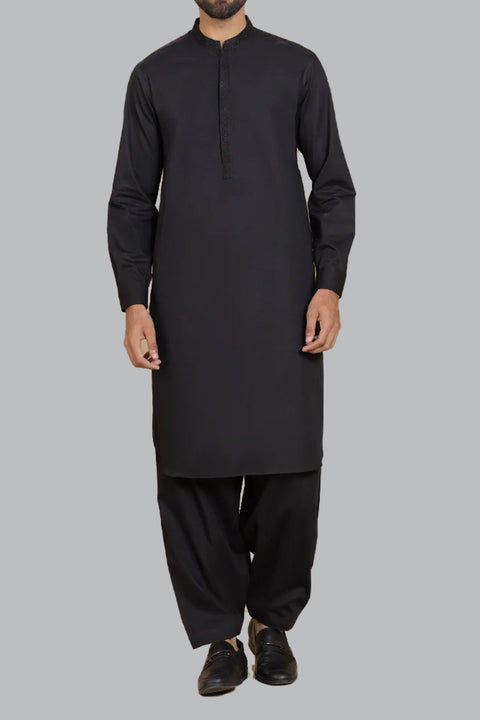 Burooj Man Black Diamond Jacquard Shalwar Kameez Regular Fit