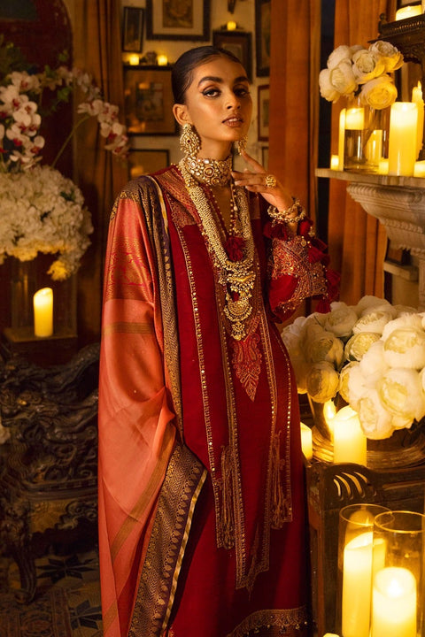 Sana Safinaz Luxury Winter shawl 21/22 Unstitched Collection 03a