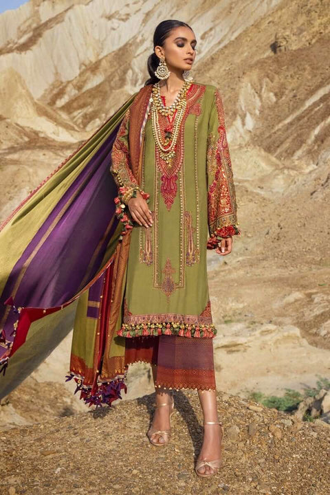 Sana Safinaz Luxury Winter shawl 21/22 Unstitched Collection 03b