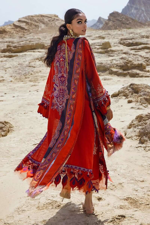 Sana Safinaz Luxury Winter shawl 21/22 Unstitched Collection 4a