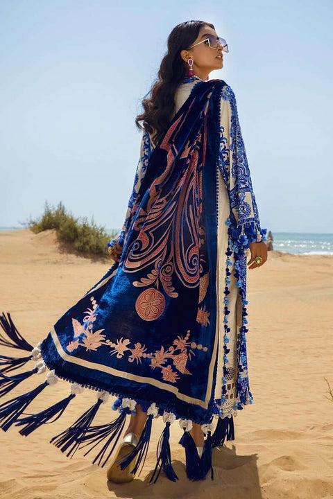 Sana Safinaz Luxury Winter shawl 21/22 Unstitched Collection 5a