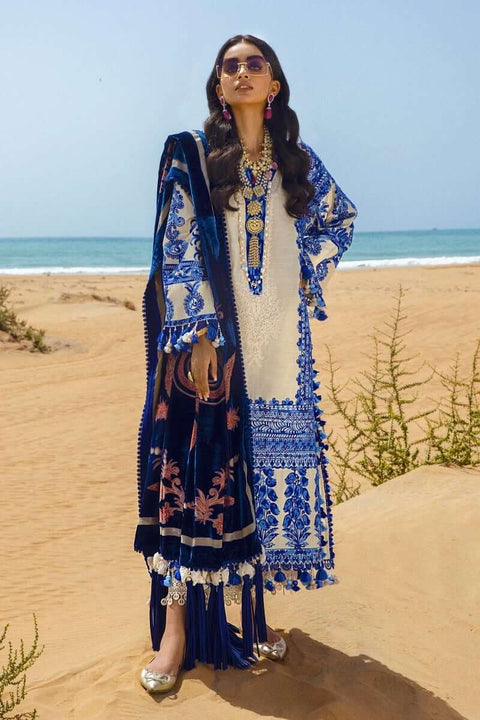 Sana Safinaz Luxury Winter shawl 21/22 Unstitched Collection 5a