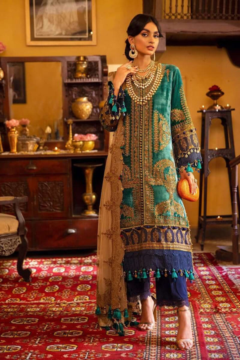 Sana Safinaz Luxury Velvet 21/22 Unstitched Collection 1