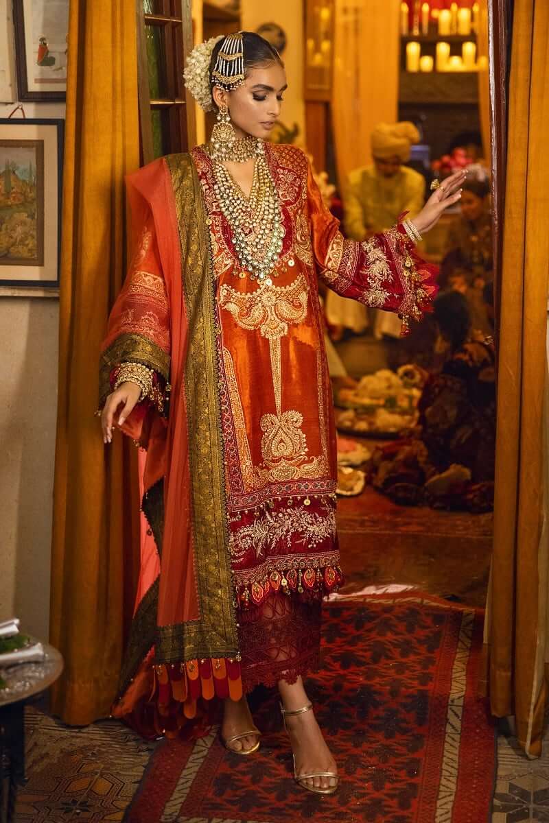 Sana Safinaz Luxury Velvet 21/22 Unstitched Collection 3– Burooj