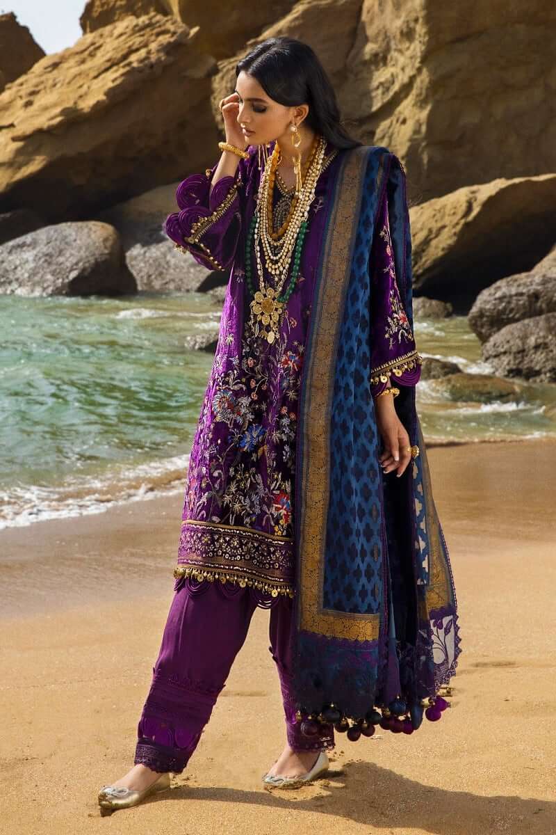 Sana Safinaz Luxury Velvet 21/22 Unstitched Collection 6– Burooj